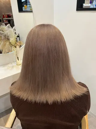 ミディアム カラー 🦋Yui🦋透明感 /艶カラー/髪質改善のヘアスタイル