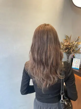 ロング カラー 森 遥菜のヘアスタイル