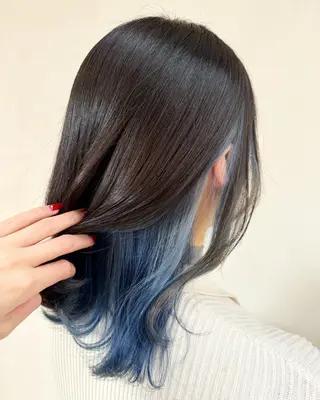 ミディアム 前田 美桜のヘアスタイル