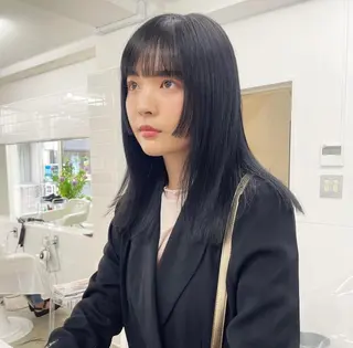 ミディアム カラー 繭所属・こはる／ハードパーマ /癖毛風パーマ🧃のヘアスタイル