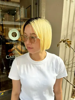 ショート 水原波津輝/ボブ /ニュアンスパーマのヘアスタイル