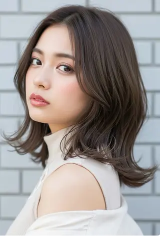 ミディアム カラー 🫟Blanco🫟 Color&Careのヘアスタイル