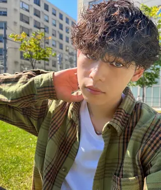 パーマ メンズ 🤎カット/ブリーチ /縮毛矯正/大宮🤎のヘアスタイル