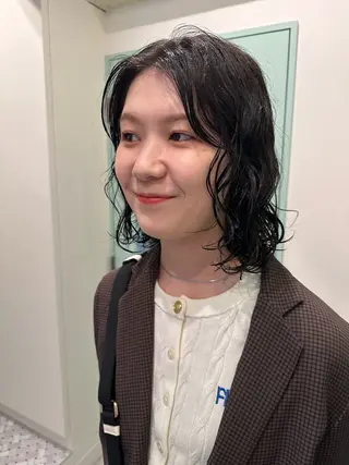 ミディアム パーマ AR.MARA hair  studio所属・AR.MARA サトウヒカルのヘアスタイル