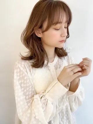 ミディアム カラー 🥣 hashi 🛋️のヘアスタイル