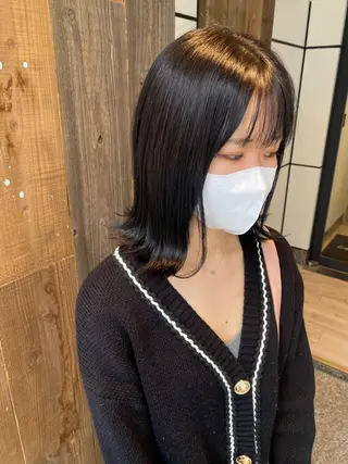 ミディアム カラー 🍑 モモカ🍑のヘアスタイル