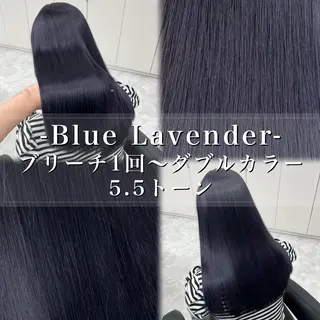 ロング カラー ヘアアレンジ 🫧透明感ラベンダー 似合わせ🫧あい🫧のヘアスタイル