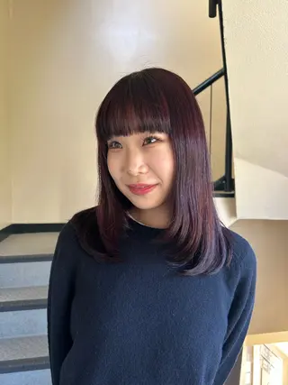 セミロング カラー ☕️結【suii.】 ボブ/ヘアセット☕️のヘアスタイル