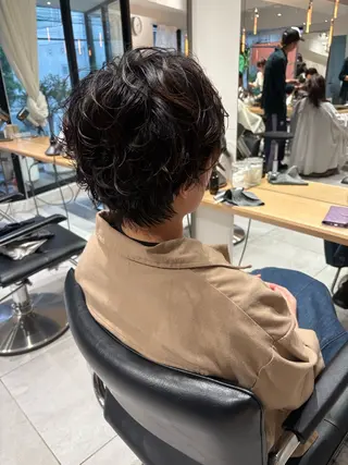 ショート パーマ ショートカット/ ハイトーン🪼風香のヘアスタイル
