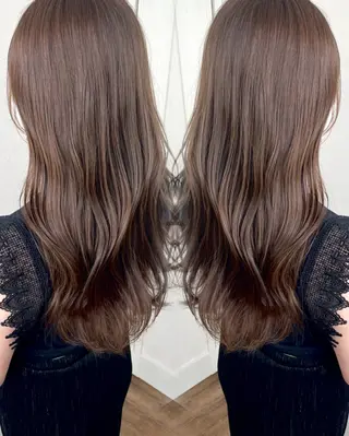 ロング カラー 🫧ショート・レイヤ ー・縮毛矯正🫧のヘアスタイル