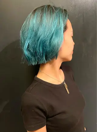 ショート カラー 髪質改善カラー ケアブリーチ/タムのヘアスタイル