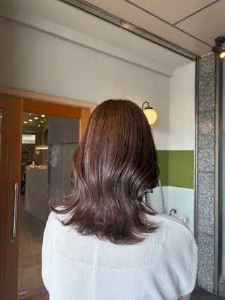 セミロング カラー Akko💋 モデル大募集です！のヘアスタイル