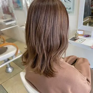 ミディアム ハイトーン/ボブ/ ハイライト🌱ᩚ涼介のヘアスタイル