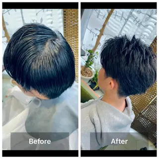 ショート メンズ share salon　SCENA所属・堤太志 メンズパーマ特化のヘアスタイル