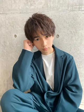 ショート カラー メンズ 【Zina札幌大通】 店長 福間 和也のヘアスタイル