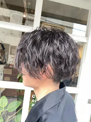 パーマ メンズ わかばやし ゆうこのヘアスタイル