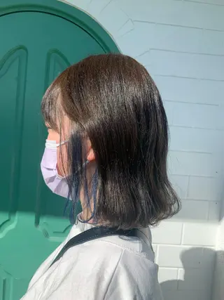 ミディアム カラー 佐藤 美咲のヘアスタイル