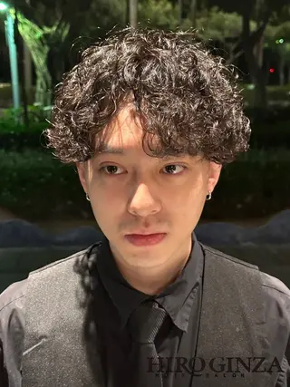 ミディアム パーマ メンズ EN所属・EN 長澤 友吾のヘアスタイル