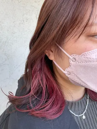 ミディアム しもかわ かほのヘアスタイル