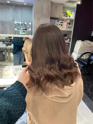 セミロング カラー 似合わせパーマ🔥 渡邉愛斗のヘアスタイル