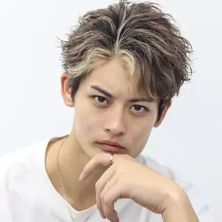 ショート カラー パーマ メンズ メンズ特化 😎キョウヘイ😎のヘアスタイル