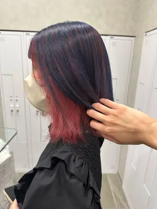 ミディアム カラー あらげ 🌈推しカラー🌈ᵕのヘアスタイル