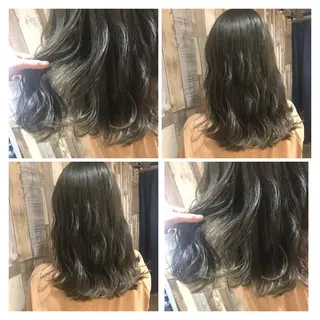 ミディアム カラー 髪質改善艶髪 ℍ𝔸ℝ𝕌𝕂𝔸のヘアスタイル