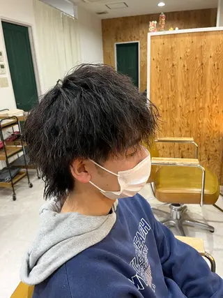 パーマ メンズ 【メンズパーマ専門】 質感職人/牧野成瀬のヘアスタイル