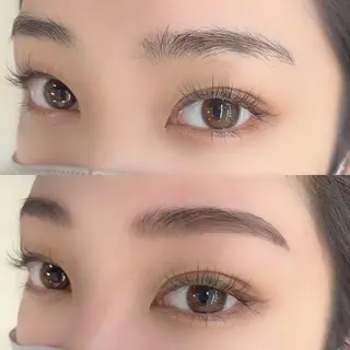 パーマ メンズ マツエク・マツパ アイブロウ BEIGE 金山 🌹RUKAのマツエク・マツパデザイン