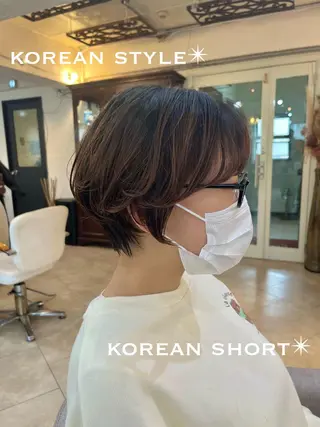 ショート 本場の韓国ヘア 🇰🇷チ・ヨンジュのヘアスタイル
