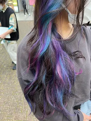 ロング カラー 原宿サロン代表 デザインカラー伊藤卓のヘアスタイル