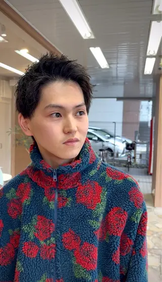 パーマ メンズ 【透明感カラー】/ 【レイヤー】保坂拓也のヘアスタイル