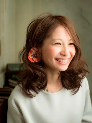 ミディアム カラー パーマ Euphoria 【ユーフォリア】のヘアスタイル