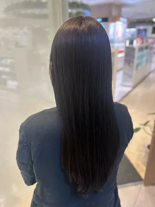 ロング パーマ 艶質改善/縮毛矯正 ササキナツミのヘアスタイル