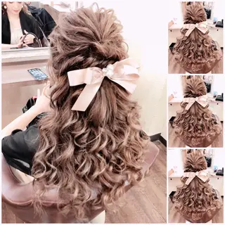 ロング ヘアアレンジ 田井中 悠紀のヘアスタイル