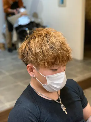 ショート CECIL hair なんば店所属・メンズパーマ 艶髪☆店長☆有馬のヘアスタイル