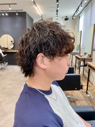 パーマ メンズ well高崎上大類店所属・well高崎上大類町 /湯浅泳作のヘアスタイル