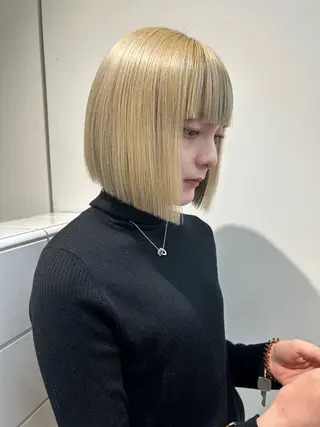 ミディアム カットモデル募集/ 万代/関谷　朋実のヘアスタイル