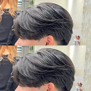 ショート メンズ ニュアンスパーマ 曲がる縮毛矯正　爲石のヘアスタイル