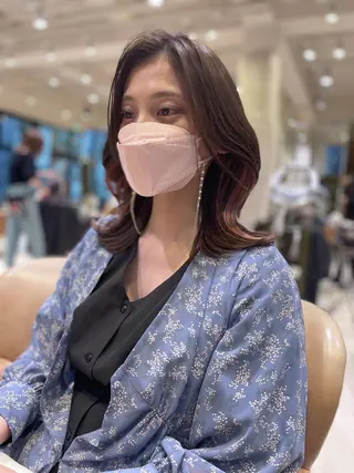 ミディアム 韓国🇰🇷透明感 ERIのヘアスタイル