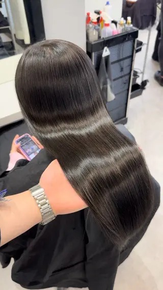 ロング 髪質改善×縮毛矯正 Core 片山健太のヘアスタイル