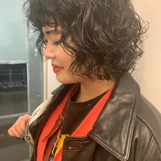 ミディアム パーマ apish 夏琳のヘアスタイル