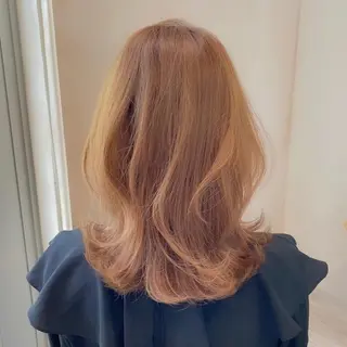 ミディアム On所属・顔まわりカット🌟 くびれヘア/寺門遥輝のヘアスタイル