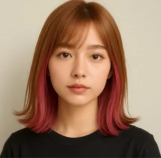 ミディアム カラー color coutureのヘアスタイル