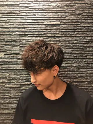 ミディアム メンズ ✨メンズカット 無料‼️✨土尾快斗のヘアスタイル