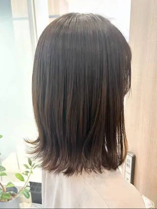 ミディアム カラー 艶質改善/縮毛矯正 ササキナツミのヘアスタイル