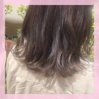 ミディアム カラー plum.所属・🍒前川 🍒のヘアスタイル