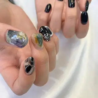 ネイル kana/モード ・グランジ໒꒱のネイルデザイン