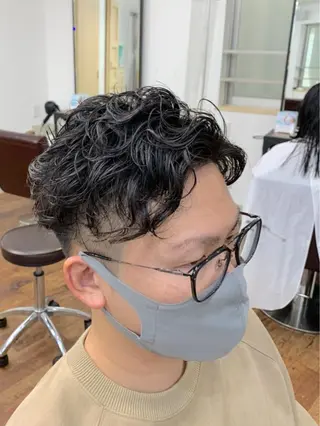 ショート パーマ メンズ クセを最大限に活かす メンズパーマ奈良大祐のヘアスタイル
