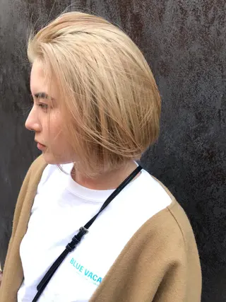 ショート カラー 🇰🇷カルマパーマ kaito🇰🇷のヘアスタイル